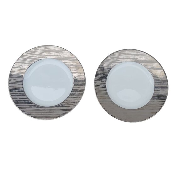 2 NWT Sasaki Beechwood Platinum 8 3/4" Salad Plates - Picture 1 of 4